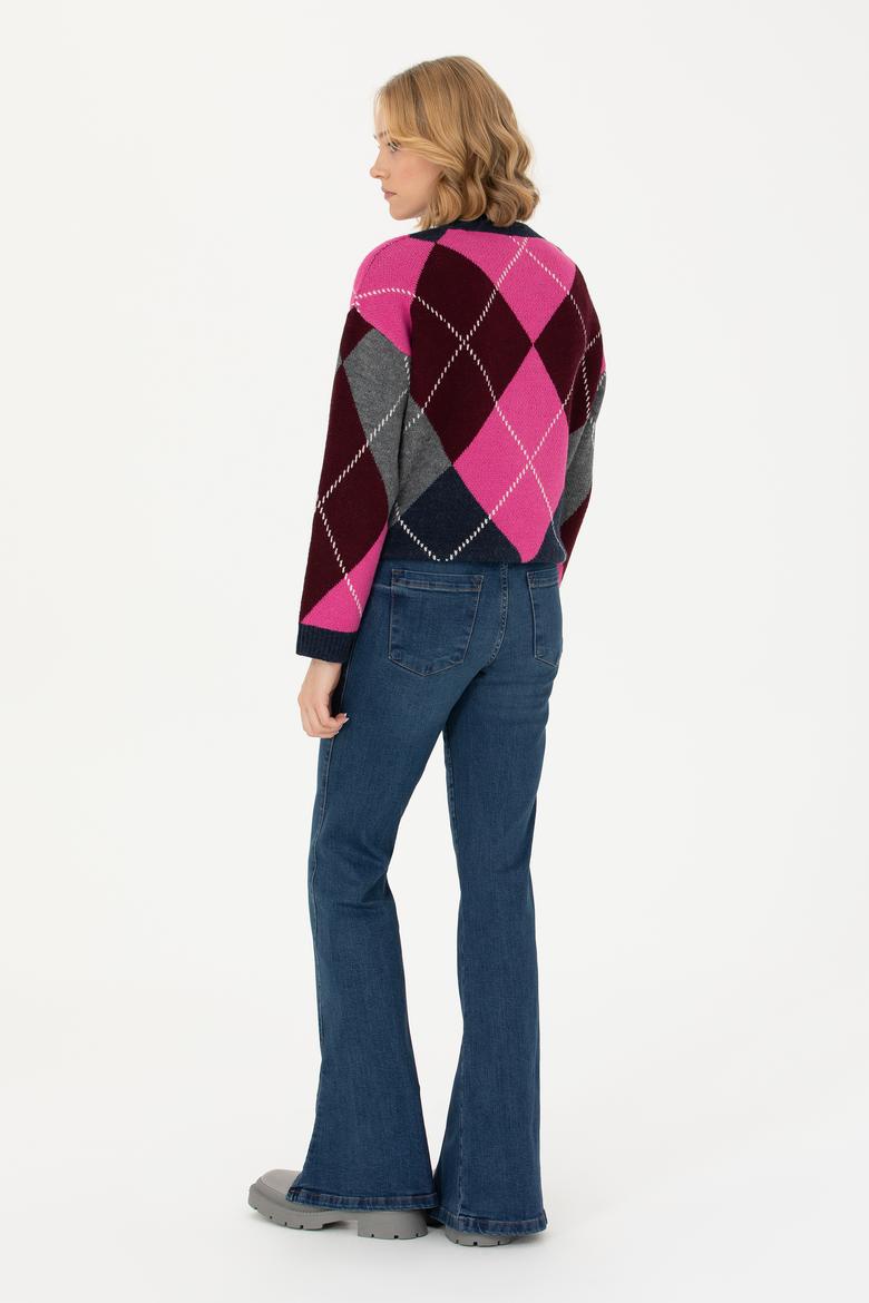 Kadın Mavi Jean Pantolon - 50272290003