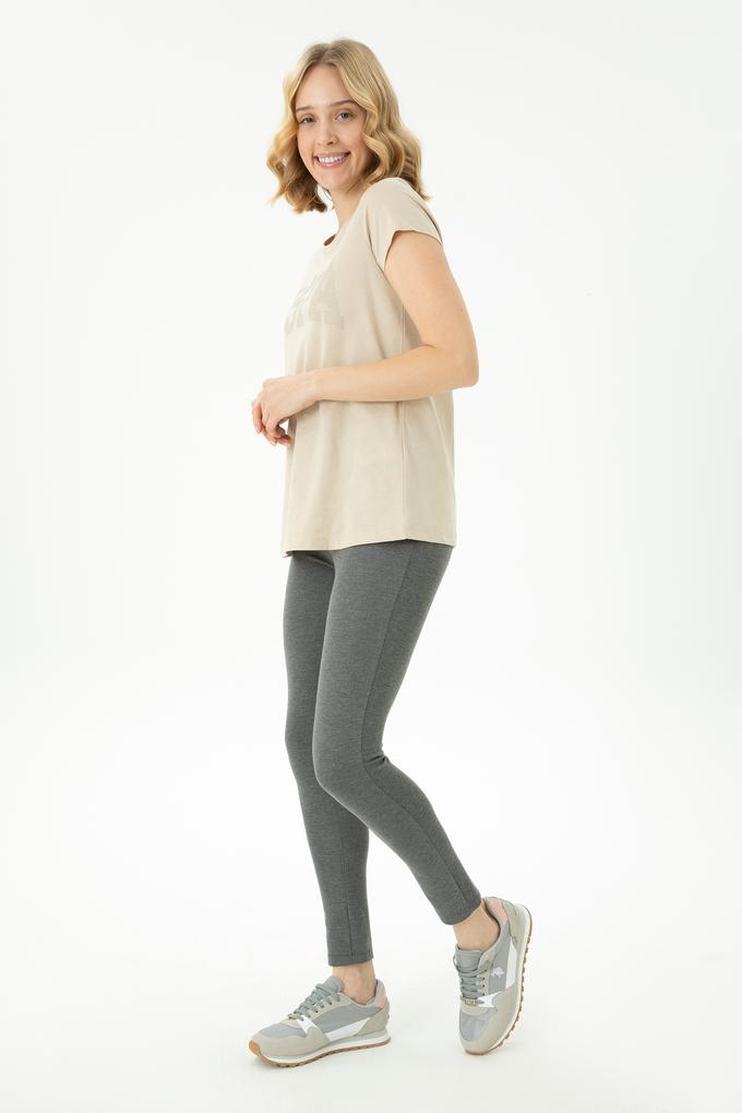 Kadın Antrasit Melanj Eşofman Altı