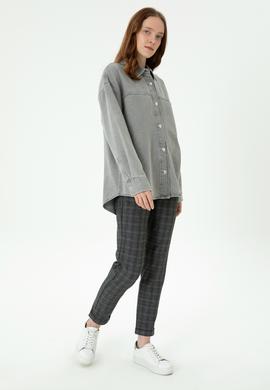 Kadın Gri Pantolon - 50275528003