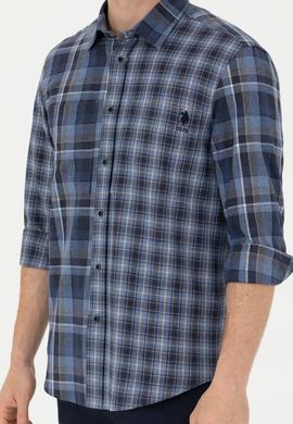 Erkek Mavi Uzun Kollu Gömlek - 50279511027