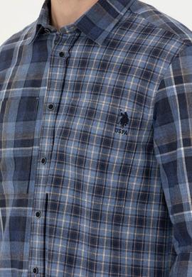 Erkek Mavi Uzun Kollu Gömlek - 50279511027