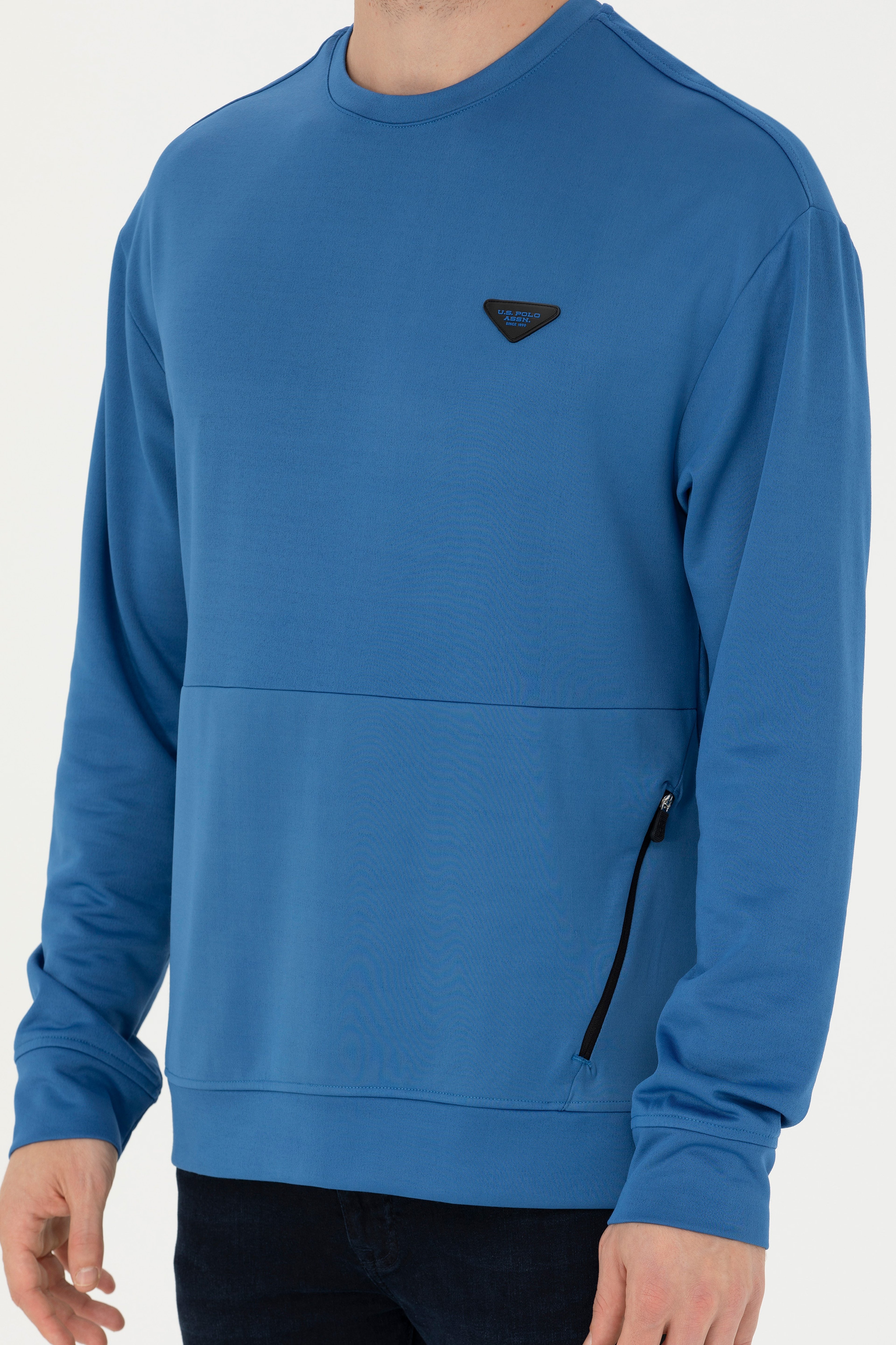 Erkek Saks Sweatshirt