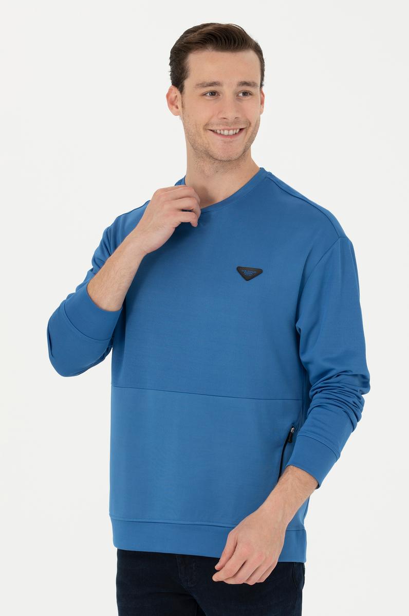 Erkek Saks Sweatshirt