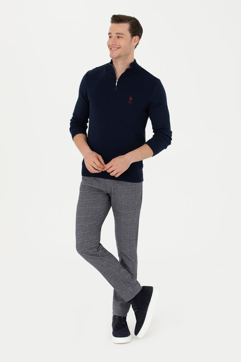 Erkek Lacivert Kanvas Pantolon - 50272269116