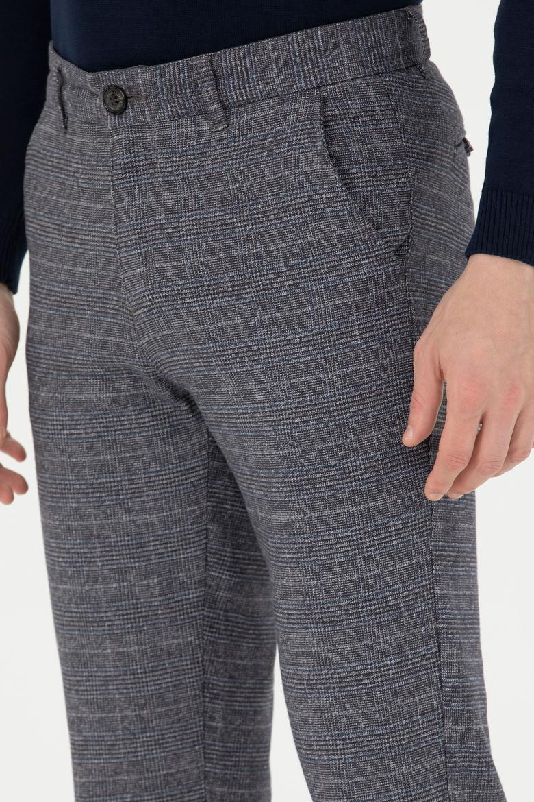 Erkek Lacivert Kanvas Pantolon - 50272269116