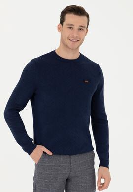 Erkek Lacivert Kazak - 50271000002