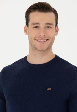 Erkek Lacivert Kazak - 50271000002