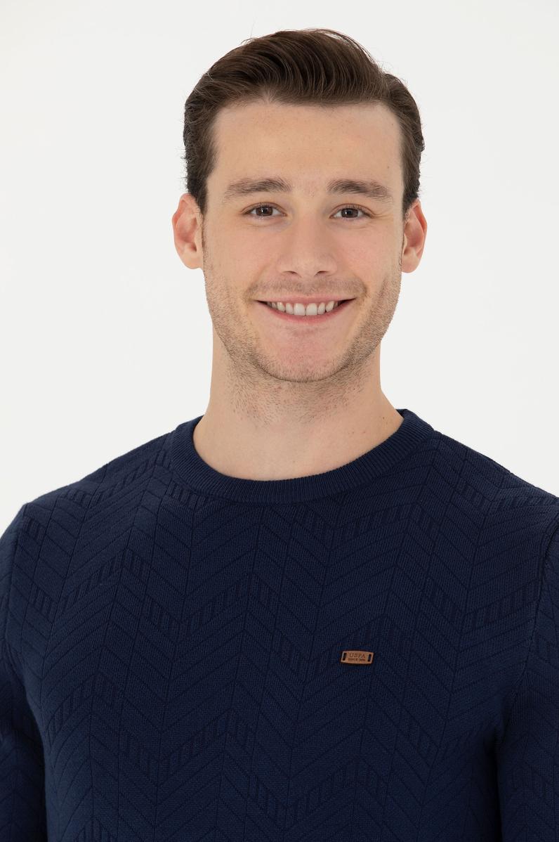 Erkek Lacivert Kazak