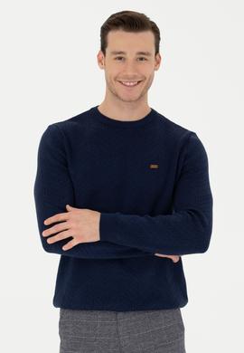 Erkek Lacivert Kazak - 50271000002