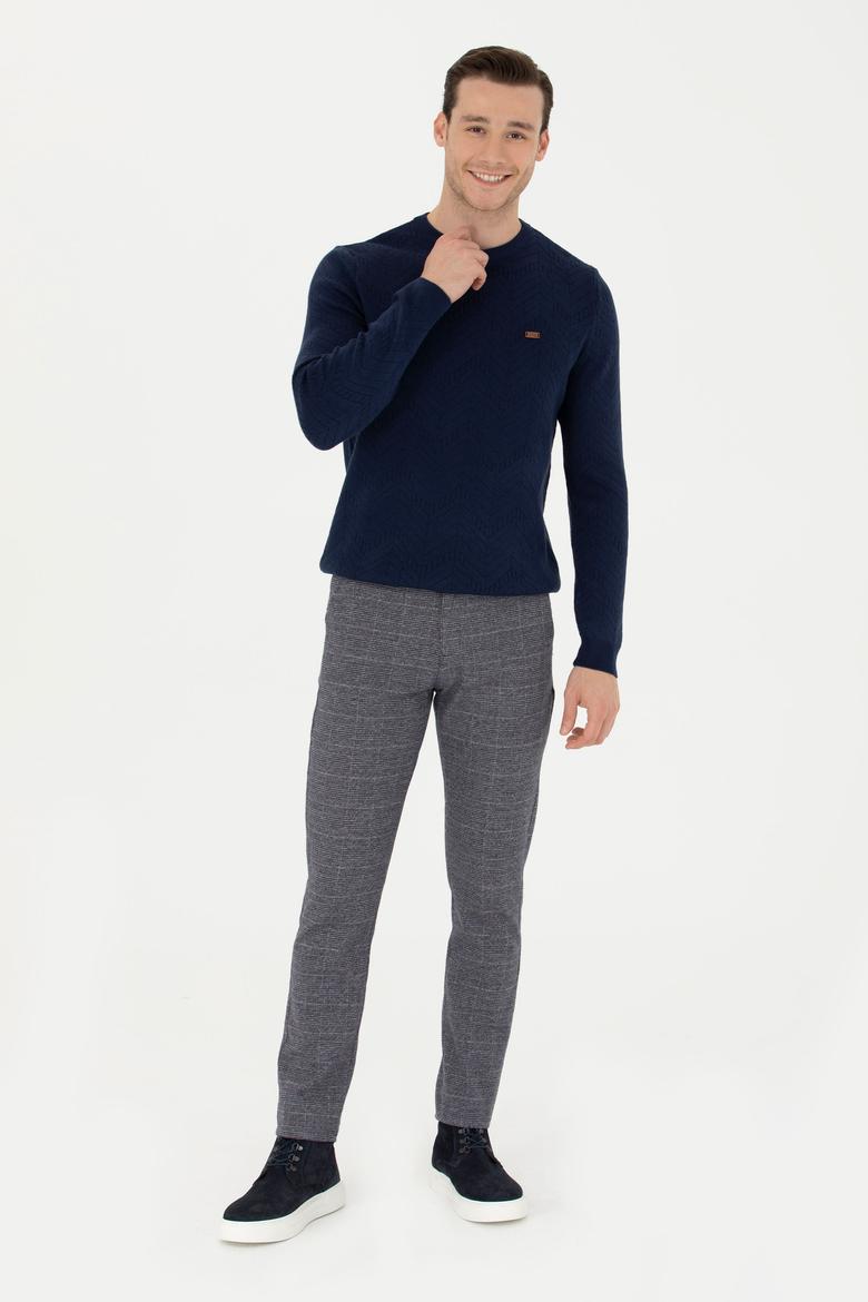 Erkek Lacivert Kazak - 50271000002