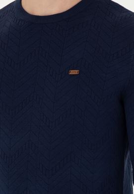 Erkek Lacivert Kazak - 50271000002