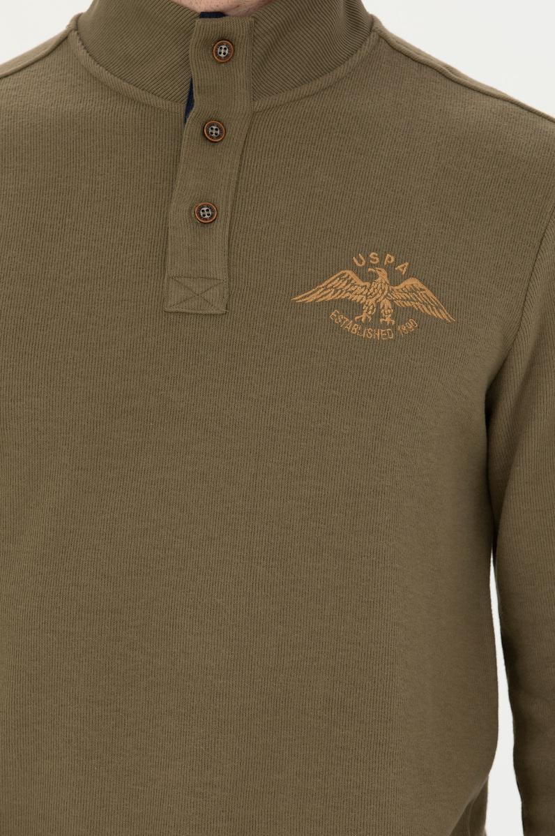 Erkek Haki Sweatshirt