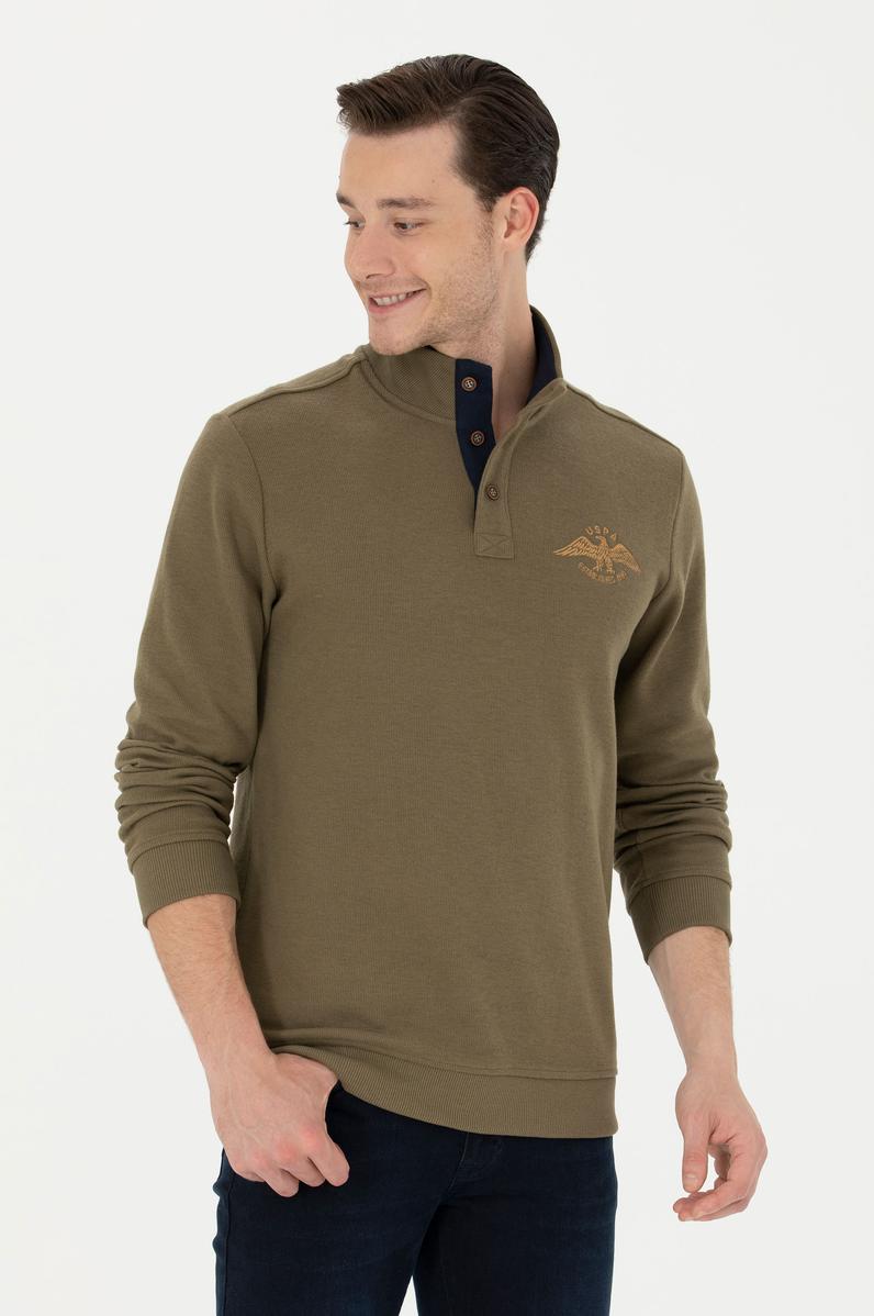 Erkek Haki Sweatshirt