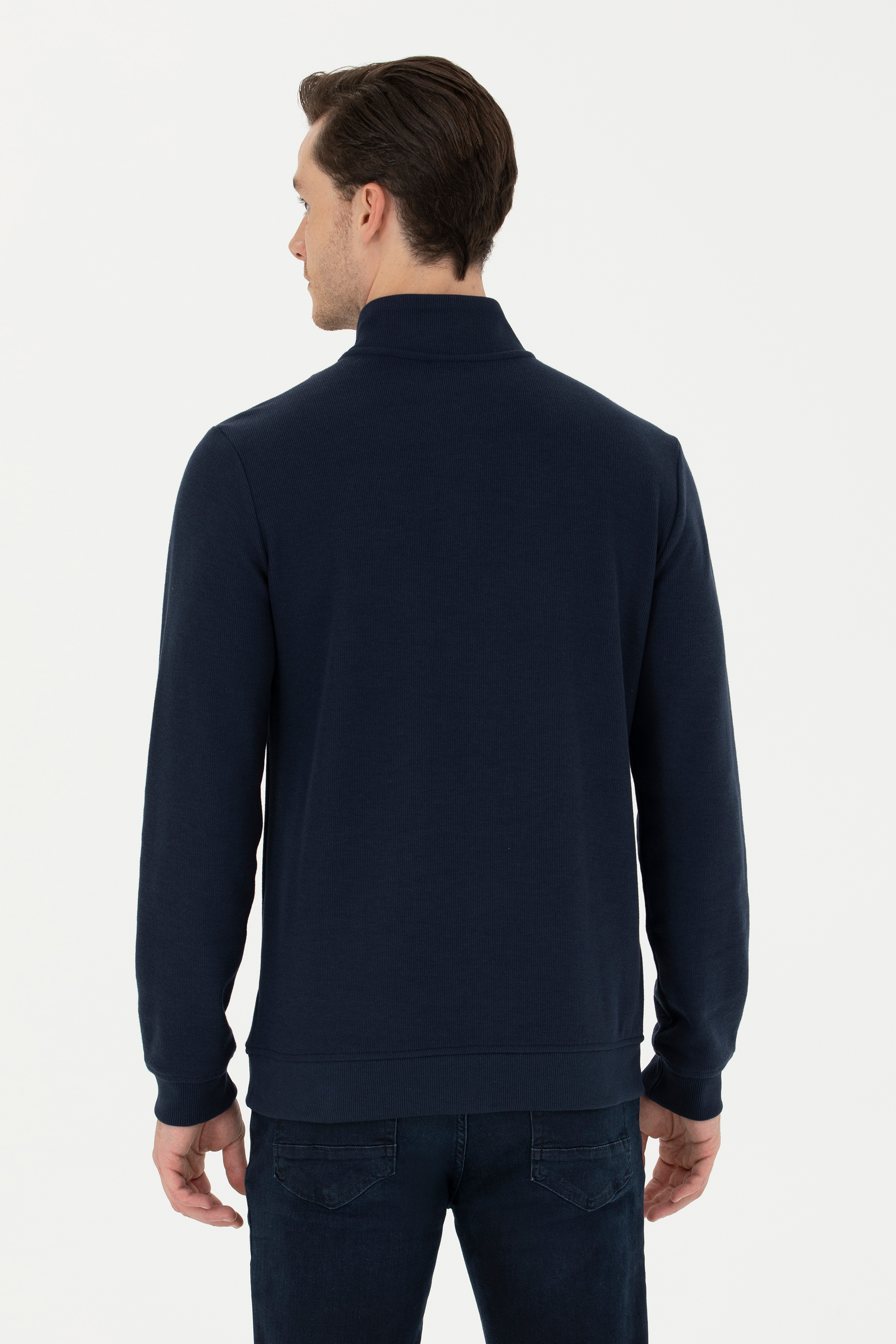 Erkek Lacivert Sweatshirt