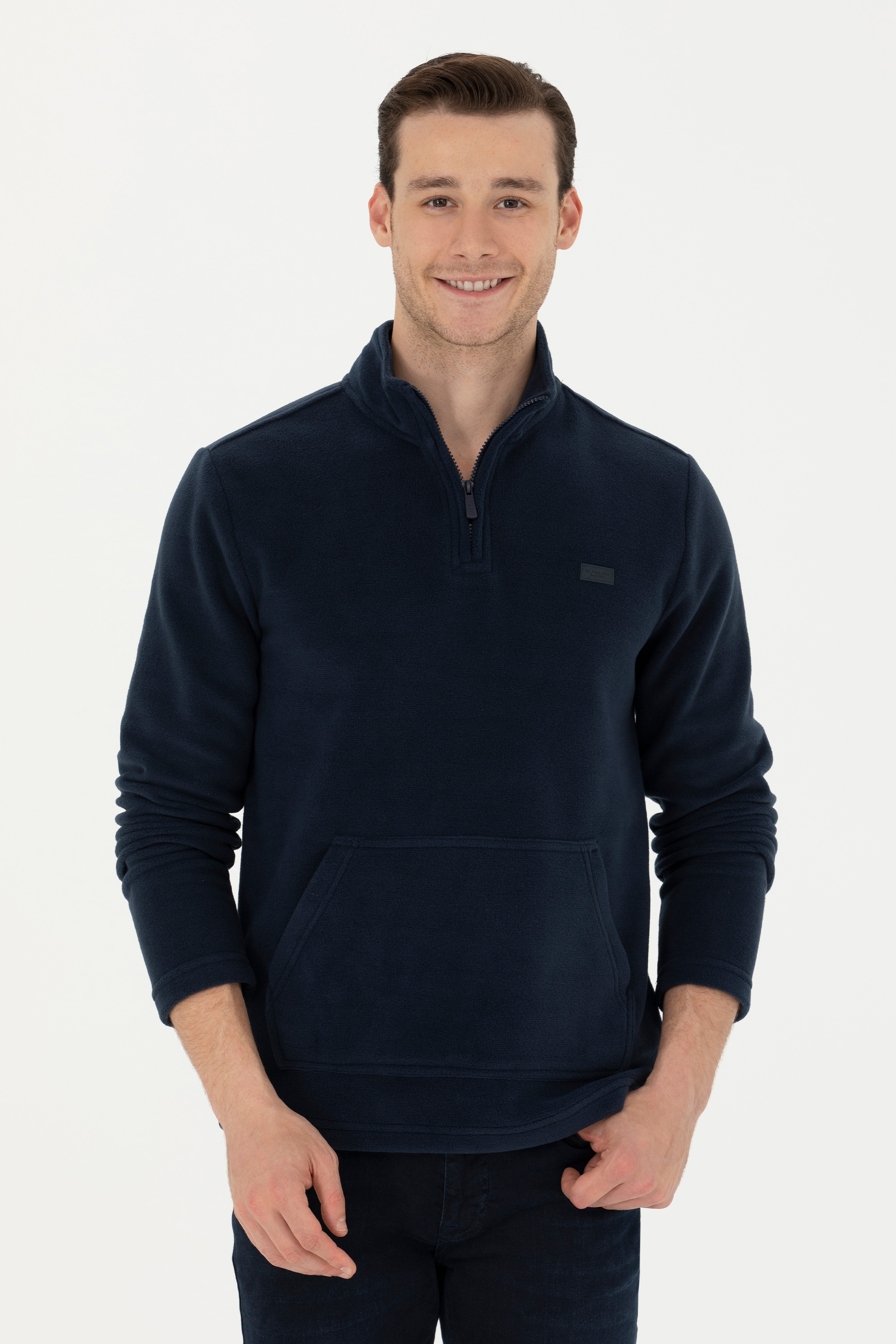Erkek Lacivert Sweatshirt - Image 3
