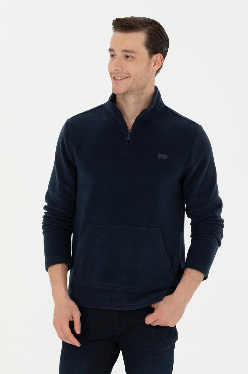 Erkek Lacivert Sweatshirt