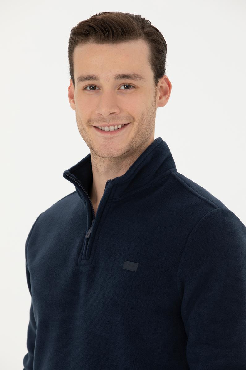 Erkek Lacivert Sweatshirt