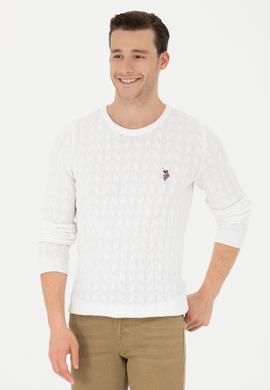 Erkek Beyaz Basic Kazak - 50268940047