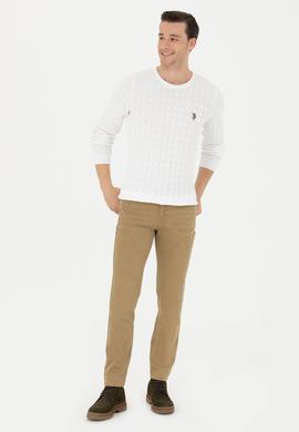 Erkek Beyaz Basic Kazak - 50268940047