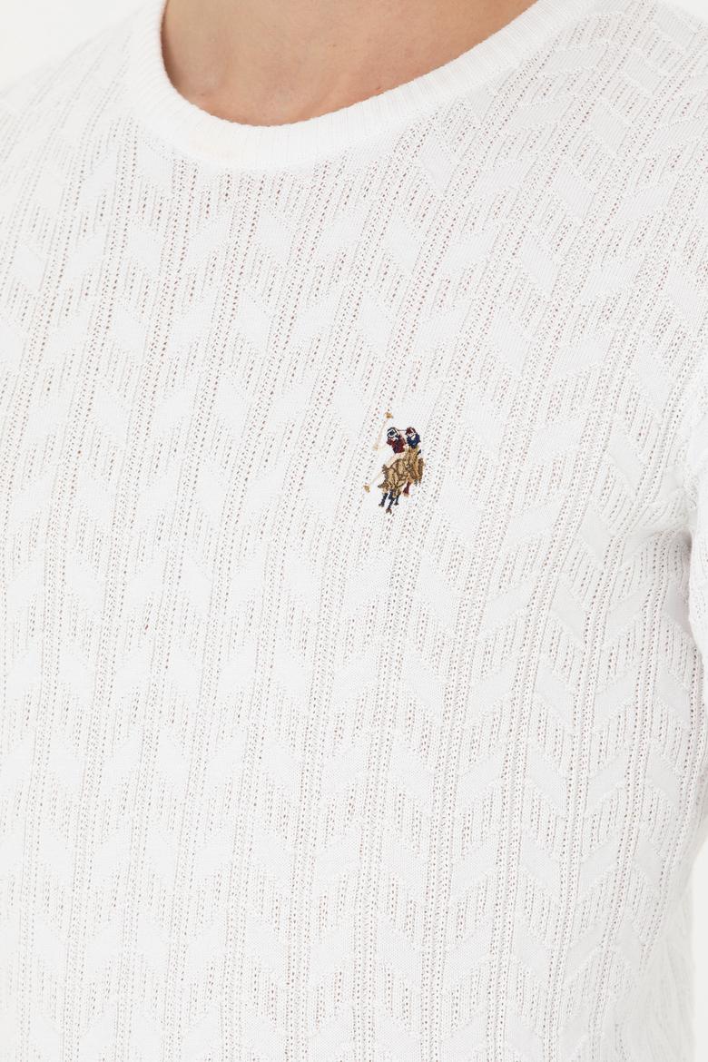 Erkek Beyaz Basic Kazak - 50268940047