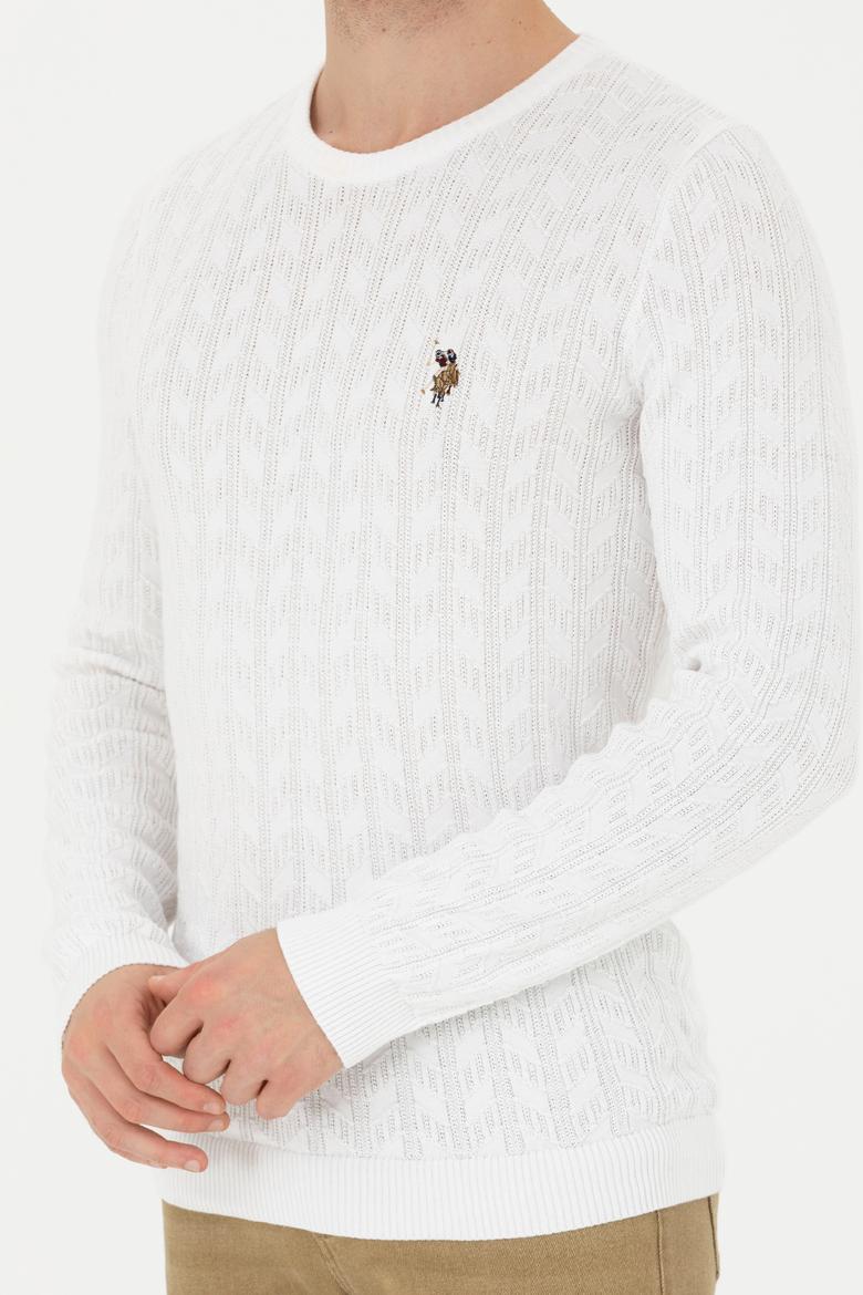 Erkek Beyaz Basic Kazak - 50268940047