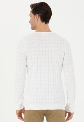 Erkek Beyaz Basic Kazak - 50268940047