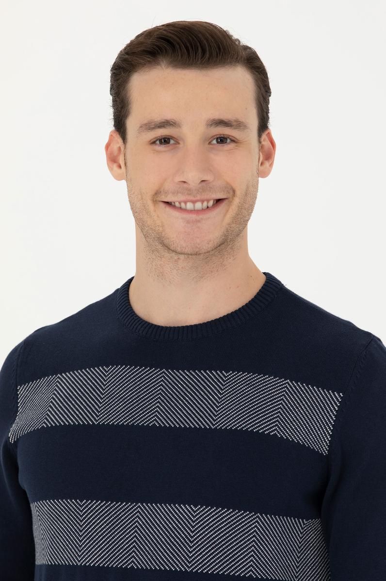 Erkek Lacivert Kazak