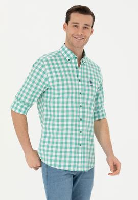 Erkek Yeşil Uzun Kollu Gömlek - 50264391029