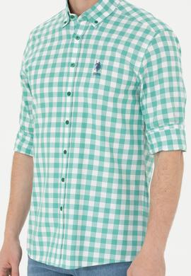 Erkek Yeşil Uzun Kollu Gömlek - 50264391029