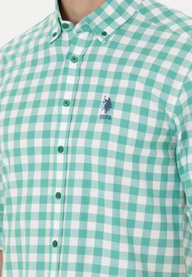 Erkek Yeşil Uzun Kollu Gömlek - 50264391029