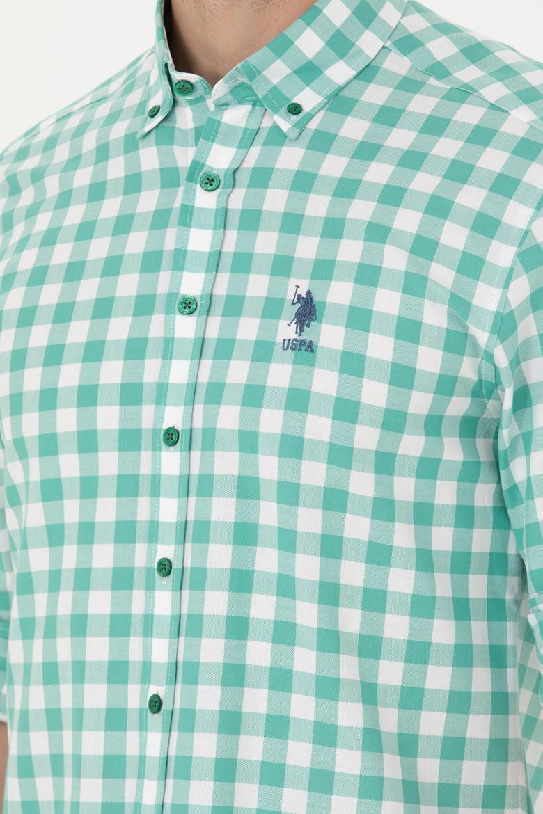 Erkek Yeşil Uzun Kollu Gömlek - 50264391029