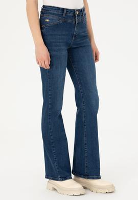 Kadın Koyu Mavi Jean Pantolon - 50272288005