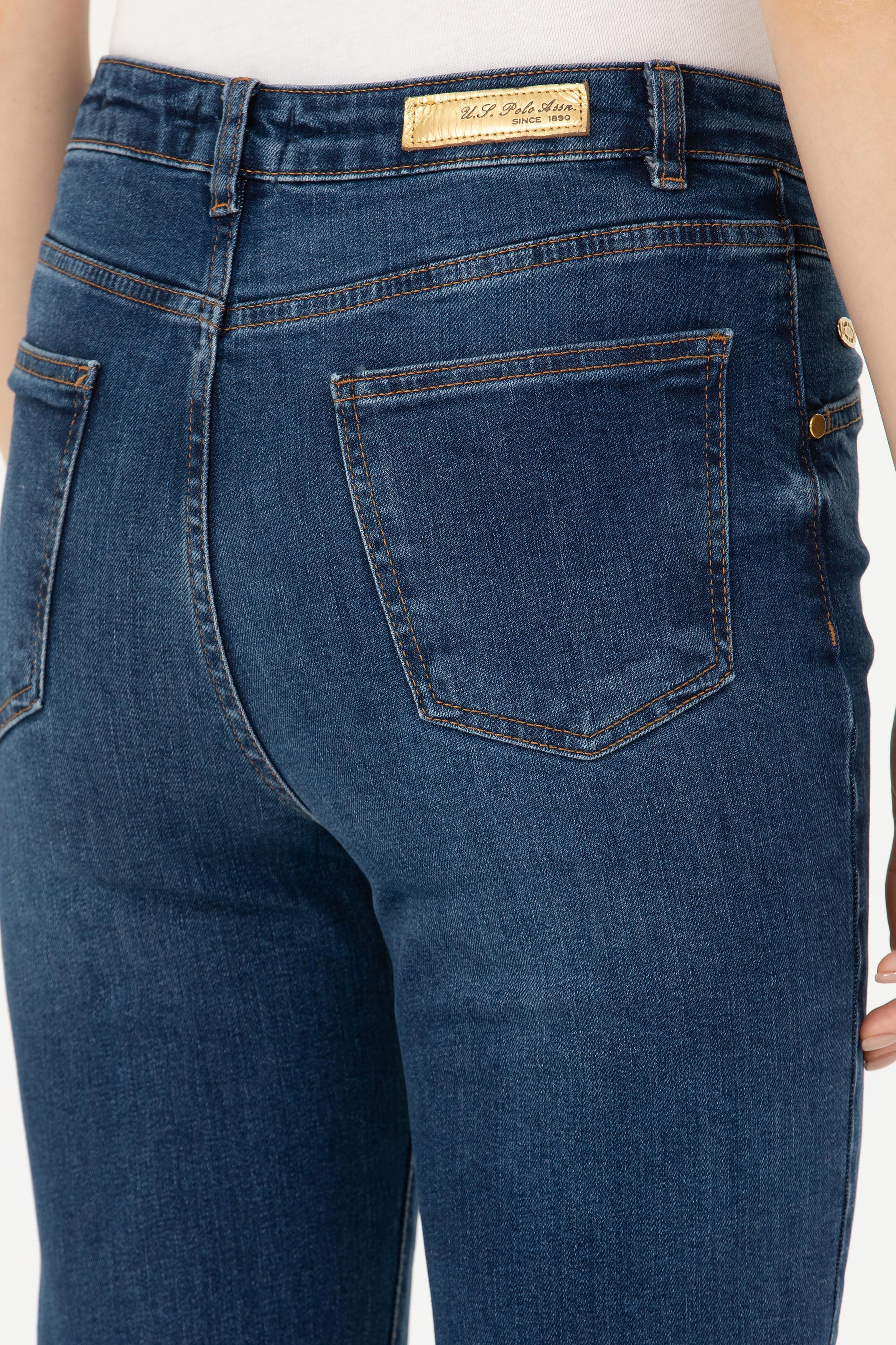 Kadın Koyu Mavi Jean Pantolon