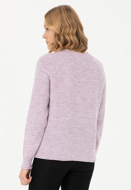 Kadın Lila Triko Hırka - 50269495019