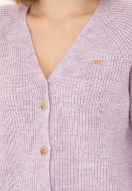 Kadın Lila Triko Hırka - 50269495019