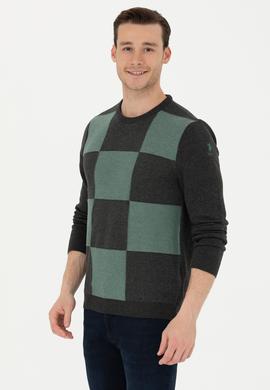 Erkek Antrasit Melanj Kazak - 50271031032