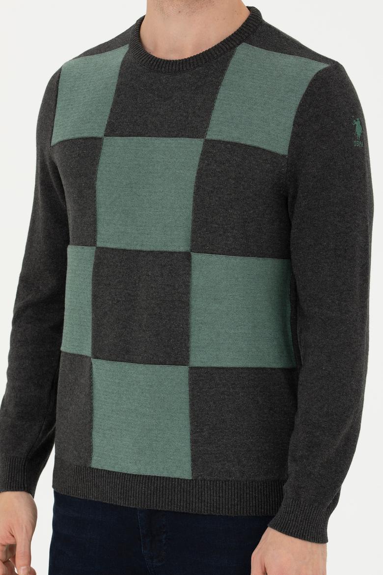 Erkek Antrasit Melanj Kazak - 50271031032