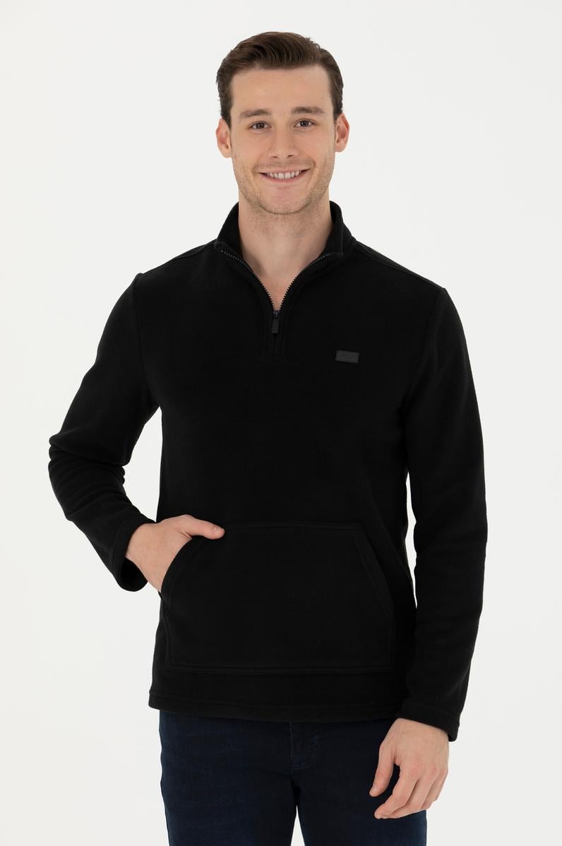 Erkek Siyah Sweatshirt