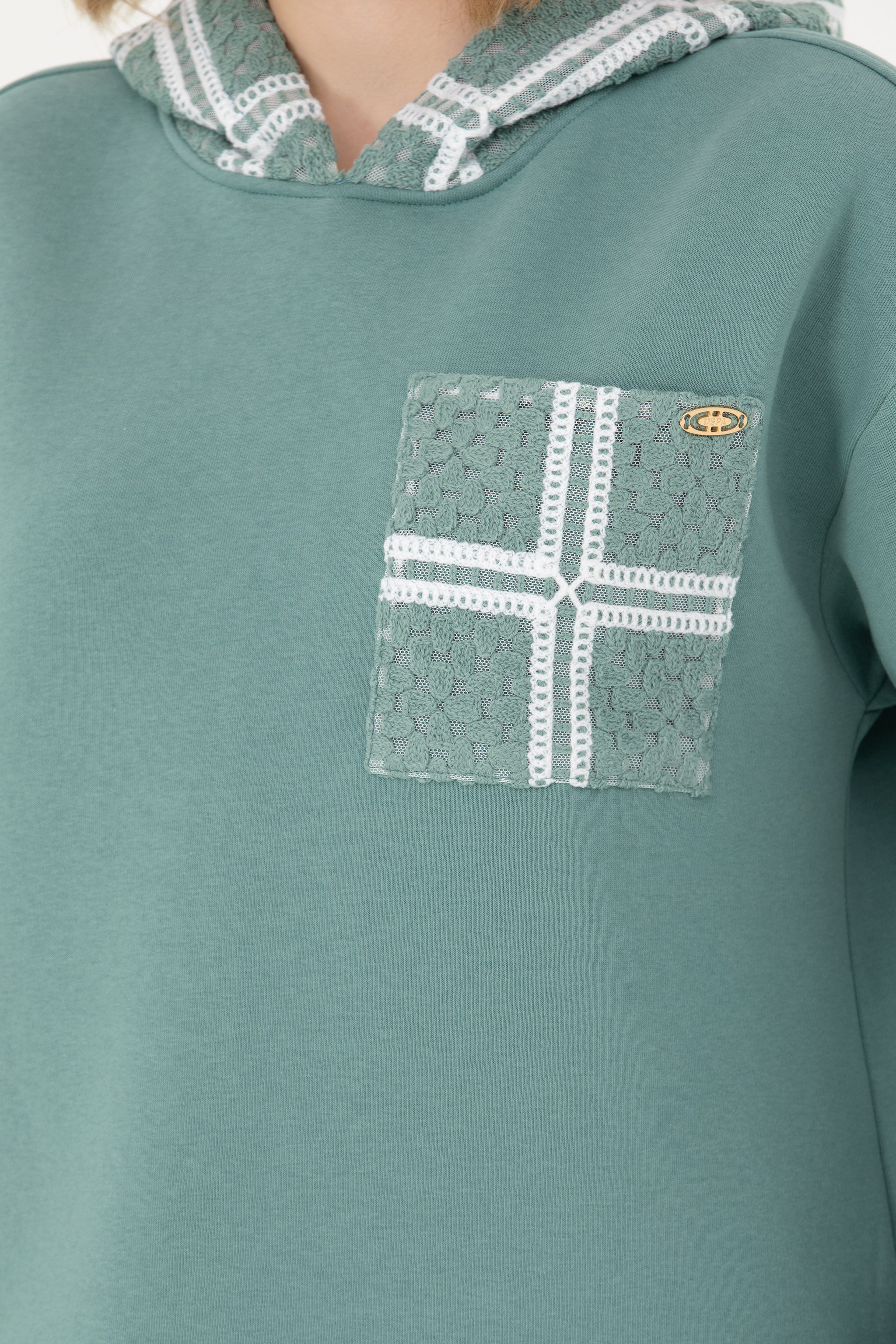 Kadın Mint Sweatshirt - Image 7