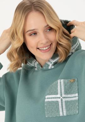 Kadın Mint Sweatshirt - 50272151012