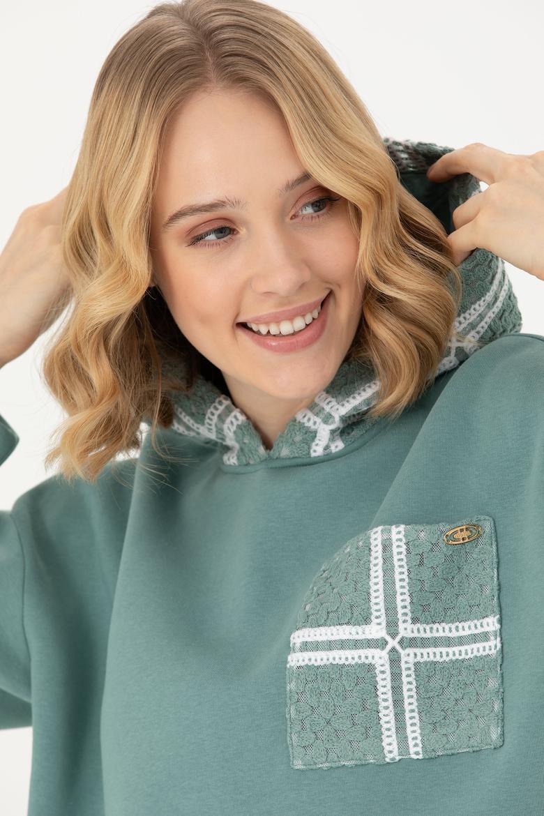 Kadın Mint Sweatshirt - 50272151012