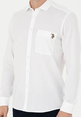 Erkek Beyaz Uzun Kollu Gömlek - 50272708024