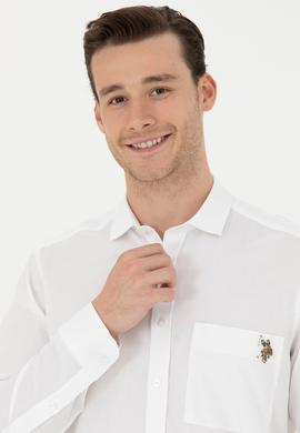 Erkek Beyaz Uzun Kollu Gömlek - 50272708024