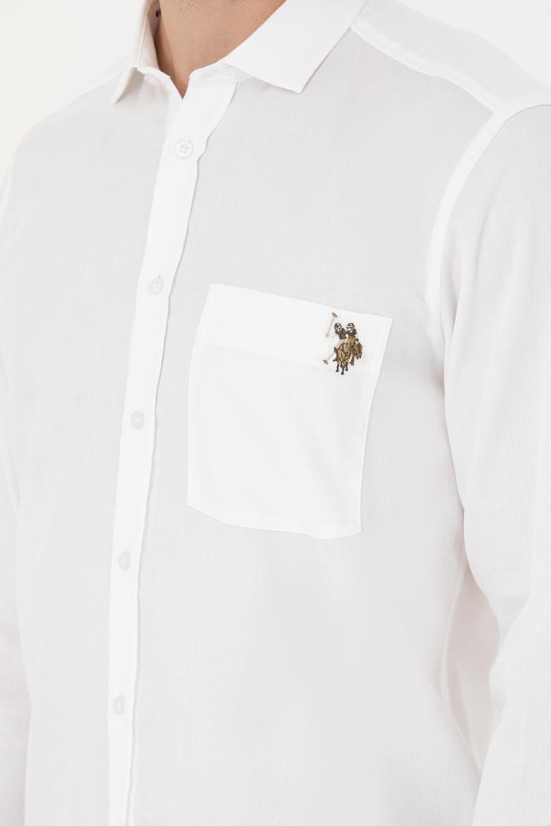 Erkek Beyaz Uzun Kollu Gömlek - 50272708024