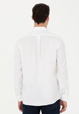 Erkek Beyaz Uzun Kollu Gömlek - 50272708024