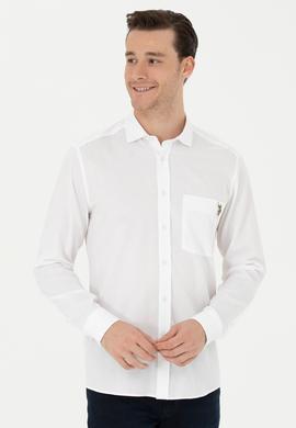 Erkek Beyaz Uzun Kollu Gömlek - 50272708024