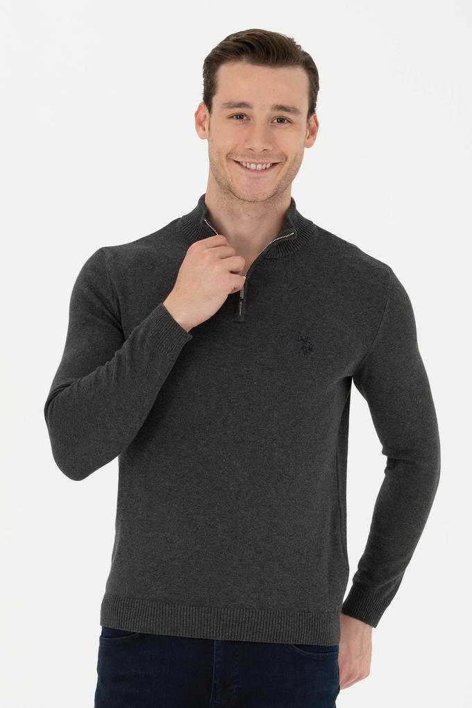 Erkek Antrasit Melanj Kazak