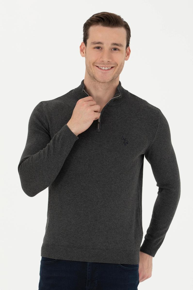 Erkek Antrasit Melanj Kazak