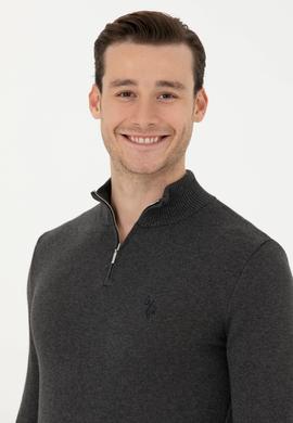 Erkek Antrasit Melanj Kazak - 50277114010