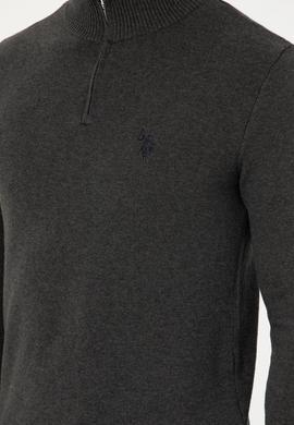 Erkek Antrasit Melanj Kazak - 50277114010